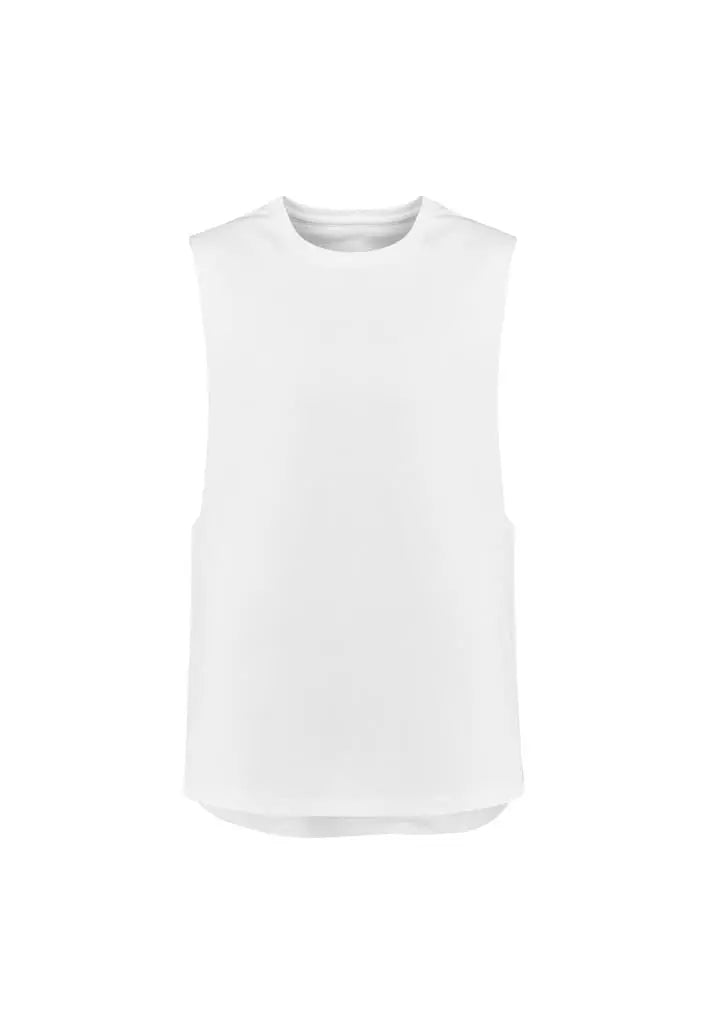 Mens Streetworx Sleeveless Tee ZH137 Syzmik White XS